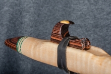 Curly Silver Maple Native American Flute, Minor, Mid F#-4, #Q1H (0)